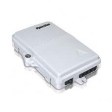 Hyperline FO-WBI-4A-GY Бокс оптический настенный, 4 порта (SC, duplex LC), без Пигтейлов и проходных адаптеров, IP65, 186 х 116 х 40 мм, серый
