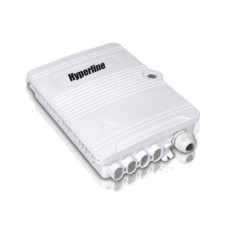 Hyperline FO-WBI-8A-GY Бокс оптический настенный, 8 портов (SC duplex LC), без Пигтейлов и проходных адаптеров, IP65, 213 х 163 х 47 мм, серый