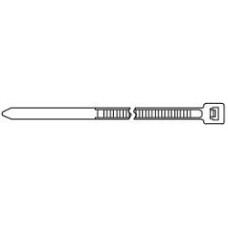 Hyperline GT-250IBUVC Стяжка нейлоновая неоткрывающаяся, безгалогенная (halogen free), 250x3.6мм, черная, outdoor (для использования от +80 C до -40 C), устойчивая к UV, (100 шт)