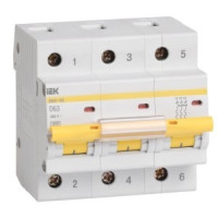 Iek MVA40-3-100-D Авт. выкл.ВА47-100 3Р100А 10кА х-ка D ИЭК