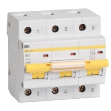 Iek MVA40-3-100-D Авт. выкл.ВА47-100 3Р100А 10кА х-ка D ИЭК