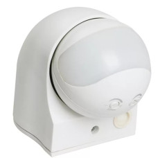 Iek LDD10-010-1100-001 Датчик движения ДД 010 белый, макс. нагрузка 1100Вт, угол обзора 180град., дальность 10м, IP44, ИЭК
