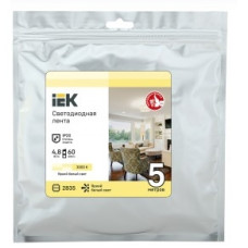 IEK LSR1-1-060-20-3-05 Лента LED 5м LSR-2835WW60-4,8-IP20-12В теплая белая