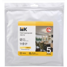 IEK LSR1-1-120-65-3-05 Лента LED 5м LSR-2835WW120-9,6-IP65-12В теплая белая