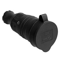Iek PKR21-016-2-K02 РБп13-1-0м Розетка с защитной крышкой переносная ОМЕГА IP44