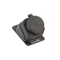 Iek PKR22-016-2-K02 РБу13-1-0м Розетка с защитной крышкой угловая настенная ОМЕГА IP44 IEK