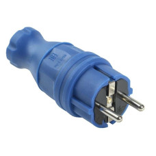 Iek PKR01-016-2-K07 ВБп3-1-0м Вилка прямая ОМЕГА IP44 синяя