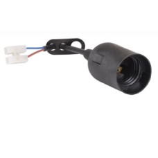 Iek EPP14-04-01-K02 Ппл27-04-К52 Патрон подвесной с шнуром, пластик, Е27, черный, стикер на изделии, IEK