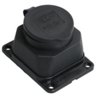 Iek PKR11-016-2-K02 РБ13-1-0м Розетка с защитной крышкой настенная ОМЕГА IP44