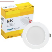 Iek LDVO0-1611-07-4000-K01 Светильник LED ДВО 1611 белый круг 7Вт 4000К IP20 {пластик. корпус, диам 95 мм}