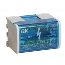Iek YND10-2-07-100 Шины на DIN-рейку в корпусе (кросс-модуль) ШНК 2х7 L+PEN ИЭК