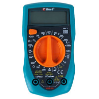 Bort BMM-800 Мультиметр [91271150] { Диапазон постоянного напряжения 0-1000 тип, диапазон постоянного тока 0-10 тип, диапазон переменного напряжения 0-750 тип, 0.15 кг, батарея 9V }