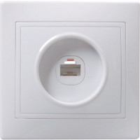 Iek EKK10-K01-DM РК10-КБ Розетка 1местн. комп. КВАРТА (белый)