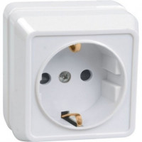 Iek ERO11-K01-16-DC РС20-3-ОБ Розетка 1местн. c з/к 16А откр.уст. ОКТАВА (белый)