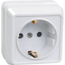 Iek ERO11-K01-16-DC РС20-3-ОБ Розетка 1местн. c з/к 16А откр.уст. ОКТАВА (белый)
