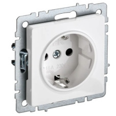 IEK BR-R11-16-K01 BRITE Роз. с з/к без з/ш 16А РС11-1-0-БрБ бел.