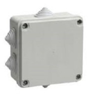 Iek UKO11-100-100-050-K41-44 Коробка КМ41233 распаячная для о/п 100х100х50 мм IP44 (RAL7035, 6 гермовводов)