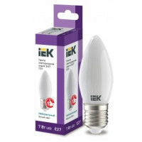 Iek LLF-C35-7-230-40-E27-FR Лампа LED C35 свеча матов. 7Вт 230В 4000К E27 серия 360°