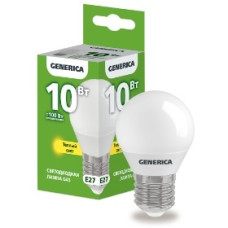 IEK LL-G45-10-230-30-E27-G Лампа LED G45 шар 10Вт 230В 3000К E27 GENERICA