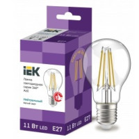 Iek LLF-A60-11-230-40-E27-CL Лампа LED A60 шар прозр. 11Вт 230В 4000К E27 серия 360°