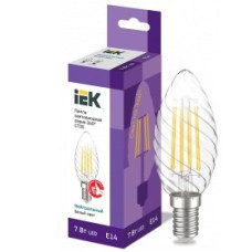 Iek LLF-CT35-7-230-40-E14-CL Лампа LED CT35 свеча вит. 7Вт 230В 4000К E14 серия 360°