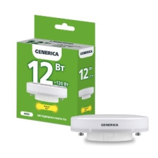 IEK LL-T80-12-230-30-GX53-G Лампа LED T80 таблетка 12Вт 230В 3000К GX53 GENERICA