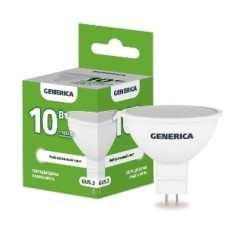 IEK LL-MR16-10-230-40-GU5-G Лампа LED MR16 софит 10Вт 230В 4000К GU5.3 GENERICA