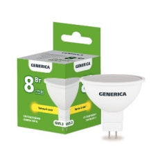 IEK LL-MR16-08-230-30-GU5-G Лампа LED MR16 софит 8Вт 230В 3000К GU5.3 GENERICA