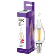 Iek LLF-CB35-5-230-40-E14-CL Лампа LED СВ35 св.н/ветру 5Вт 230В 4000К E14 серия 360°