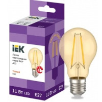 Iek LLF-A60-11-230-30-E27-CLG Лампа LED A60 шар золото 11Вт 230В 2700К E27 серия 360°