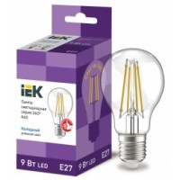 Iek LLF-A60-9-230-65-E27-CL Лампа LED A60 шар прозр. 9Вт 230В 6500К E27 серия 360°