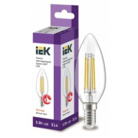 Iek LLF-C35-5-230-30-E14-CL Лампа LED C35 свеча прозр. 5Вт 230В 3000К E14 серия 360°