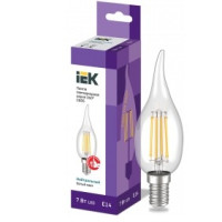 Iek LLF-CB35-7-230-40-E14-CL Лампа LED СВ35 св.н/ветру 7Вт 230В 4000К E14 серия 360°