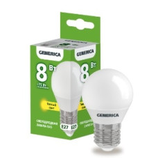 IEK LL-G45-08-230-30-E27-G Лампа LED G45 шар 8Вт 230В 3000К E27 GENERICA
