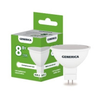 IEK LL-MR16-08-230-40-GU5-G Лампа LED MR16 софит 8Вт 230В 4000К GU5.3 GENERICA