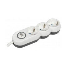 Iek WYP53-16-03-D15-ZK Удлинитель У03В с выключателем 3 места 2P+PE/1,5м 3х1,5мм2 16А/250В UNO