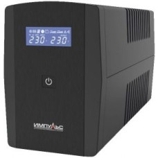 Импульс ИБП Юниор Смарт 1200 LCD,черный {1200/720 ВА/Вт, LCD, USB, RJ11/RJ45, SCHUKOx4} {JS12223}