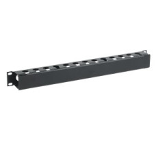ITK CO05-1MCM Кабельный органайзер с крышкой 19" 1U, черный