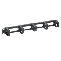 ITK CO05-1M5RM Кабельный органайзер 19" 1U, 5 колец, черный