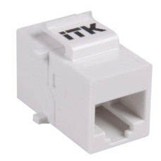 ITK CS7-1C5EU Проходной адаптер кат.5E UTP, RJ45-RJ45, тип Keystone Jack