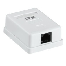 ITK CS2-1C06U-12 Настенная инф. розетка RJ45 кат. 6 UTP 1-порт