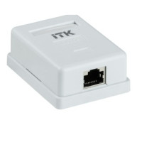 ITK CS2-1C5EF-12 Настенная инф. розетка RJ45 кат. 5E FTP 1-порт