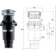 Измельчитель пищевых отходов Bone Crusher BC 810 Slim Line