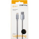 Кабель для Apple Lightning Red Line УТ000017394 нейлоновая оплетка 2м черный