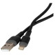 Кабель для Apple Lightning Red Line liquid silicone 3А УТ000030880 1м черный