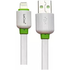 Кабель для Apple Lightning LuxCase QY-PFA 1м белый PVC плоский