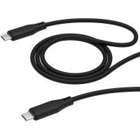 Кабель USB2.0 Type C-Type C 1m Deppa 72284 ткань черный