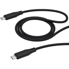 Кабель USB2.0 Type C-Type C 1m Deppa 72284 ткань черный