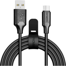 Кабель USB2.0-Type C 2m Crown CMCU-3018C чёрный