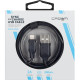 Кабель для Apple Lightning 2m Crown CMCU-3018L черный